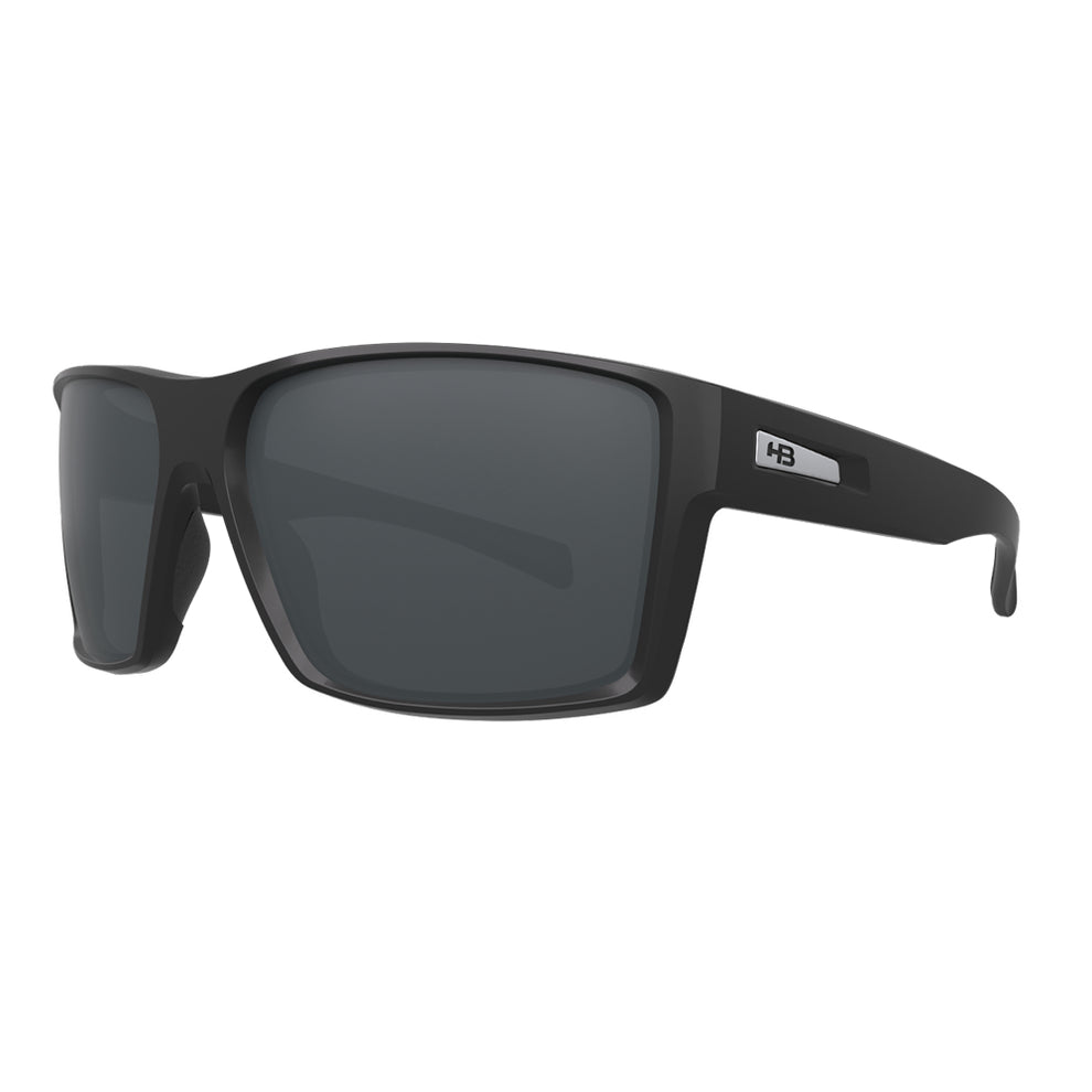 Óculos de Sol HB Byron Matte Black/gray armação curvada- M.010425 60
