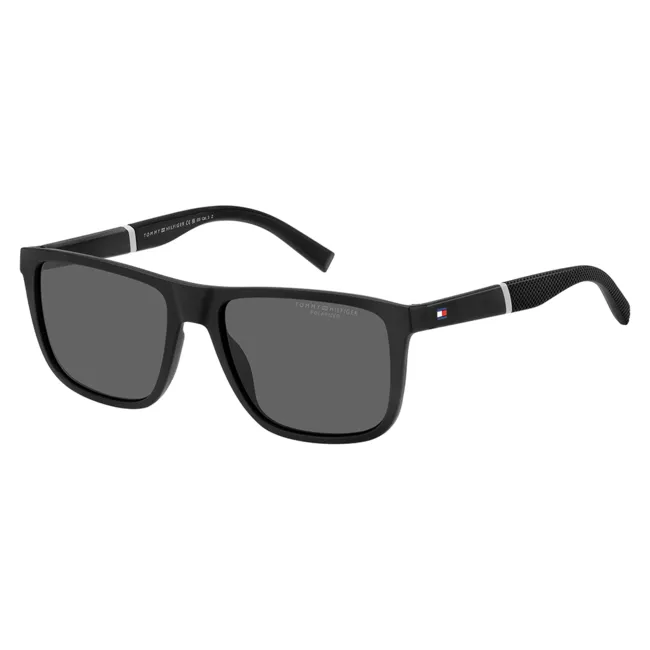 Óculos de Sol Tommy Hilfiger Sporty retangular preto  masculino - TH2043/S 03