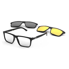 Óculos Clip-on Mormaii Swap 4 preta fosco com mais 2 lentes-M6112 A14 55