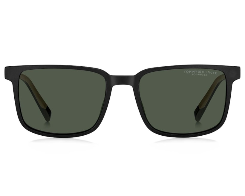 Óculos Clip-On Tommy Hilfiger Sporty verde e preta masculina -TH2145/CS - Imagem 2