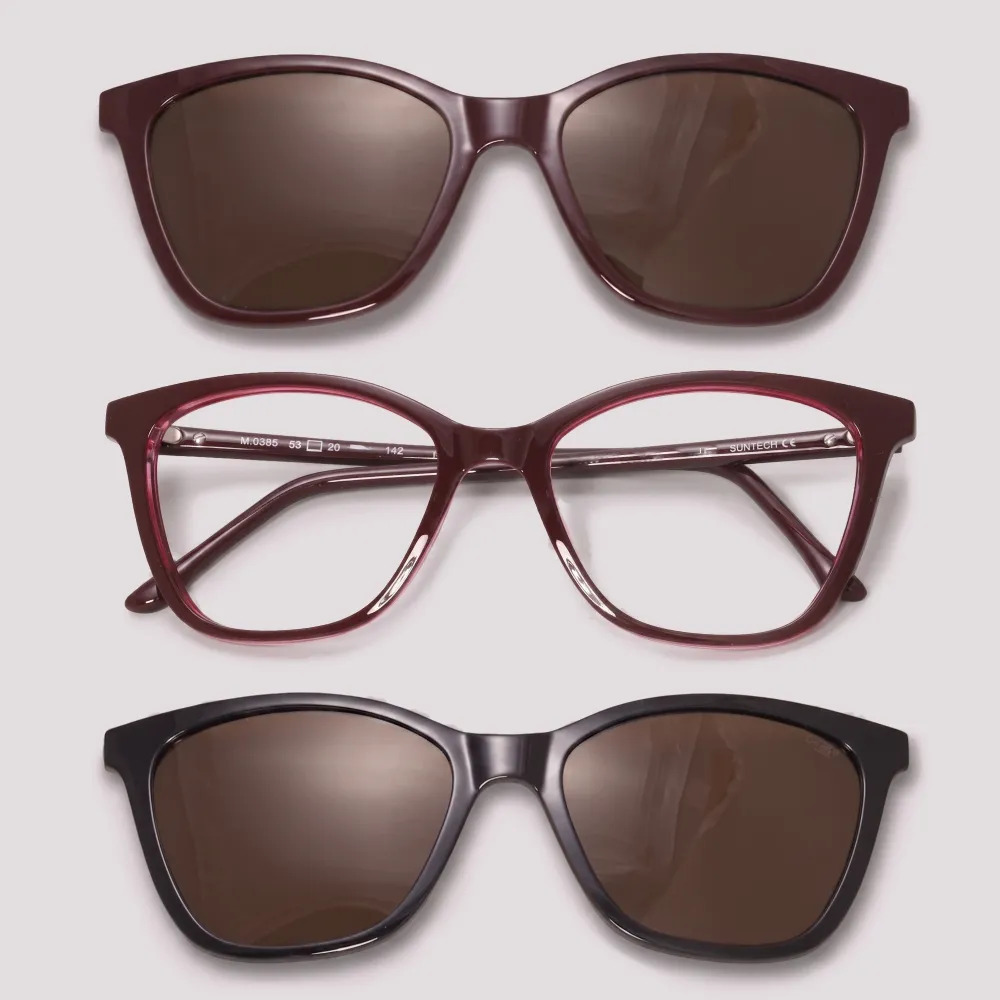 Óculos Clip-On HB Switch 3x1 acetato bordo feminino- M.010385