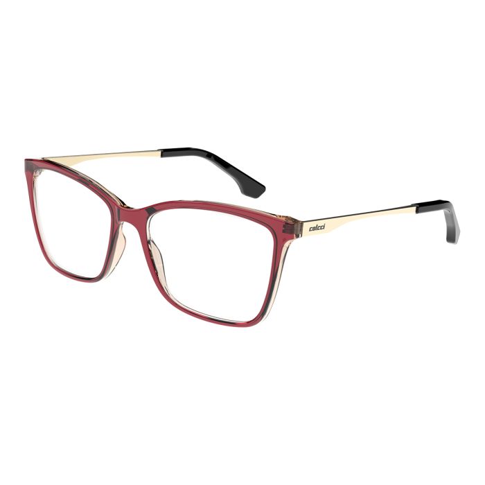 Óculos Receituário Colcci Catarina acetato vermelha transparente feminina- C6184