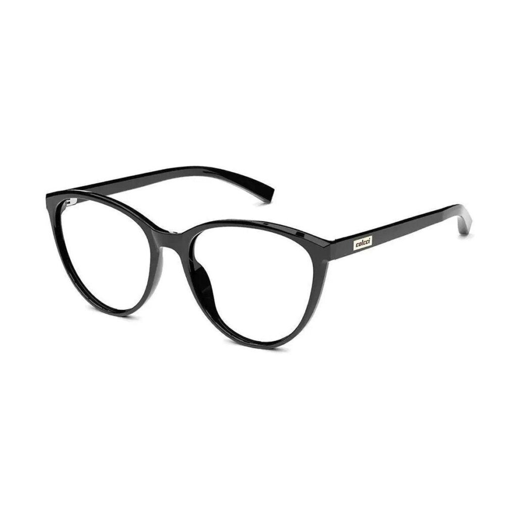 Óculos Receituário Kim Rx acetato preto feminino- C6146