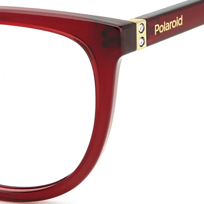 Óculos Receituário Polaroid Essential vermelho Burgundy feminino-PLD D504 LHF - Imagem 3