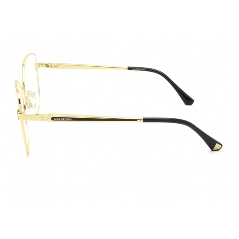 Óculos Receituário Ana Hickmann Mia 4 metal dourado feminino-AH10060 04A - Imagem 3