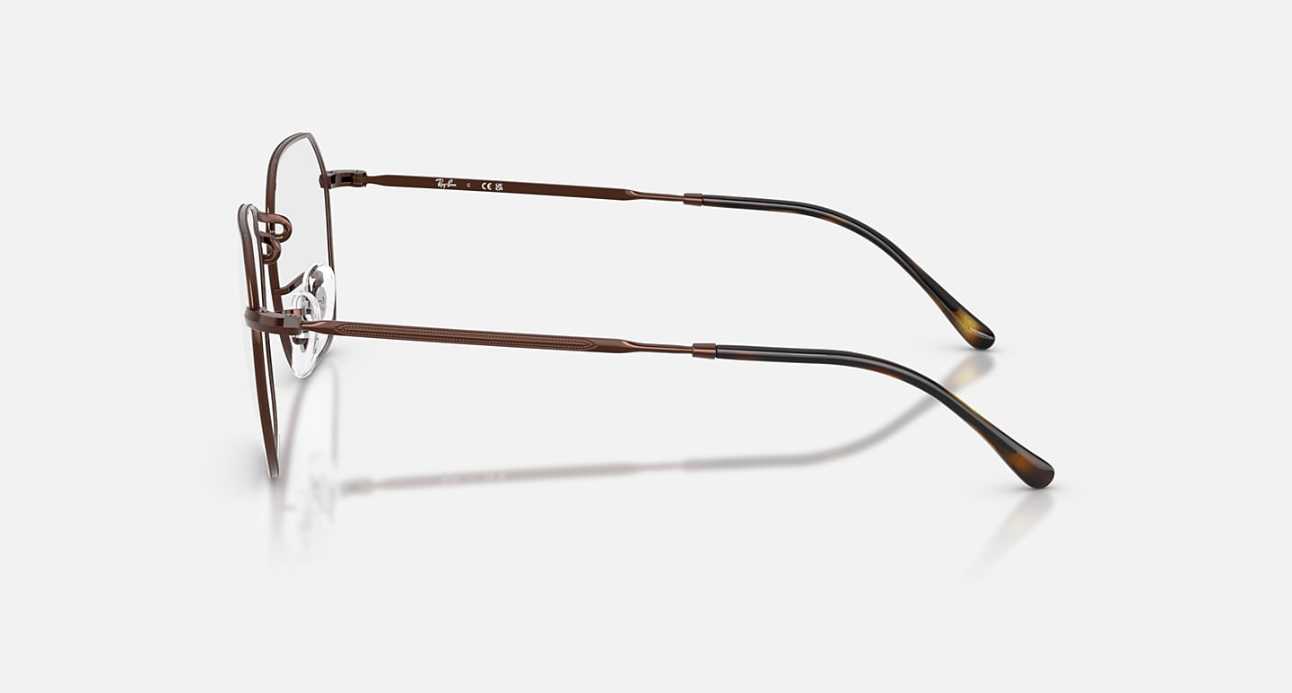 Óculos Receituário RayBan Jim Exagonal metal marrom unisex - ORX3694V 2511 - Imagem 3
