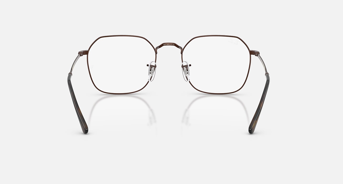 Óculos Receituário RayBan Jim Exagonal metal marrom unisex - ORX3694V 2511 - Imagem 4