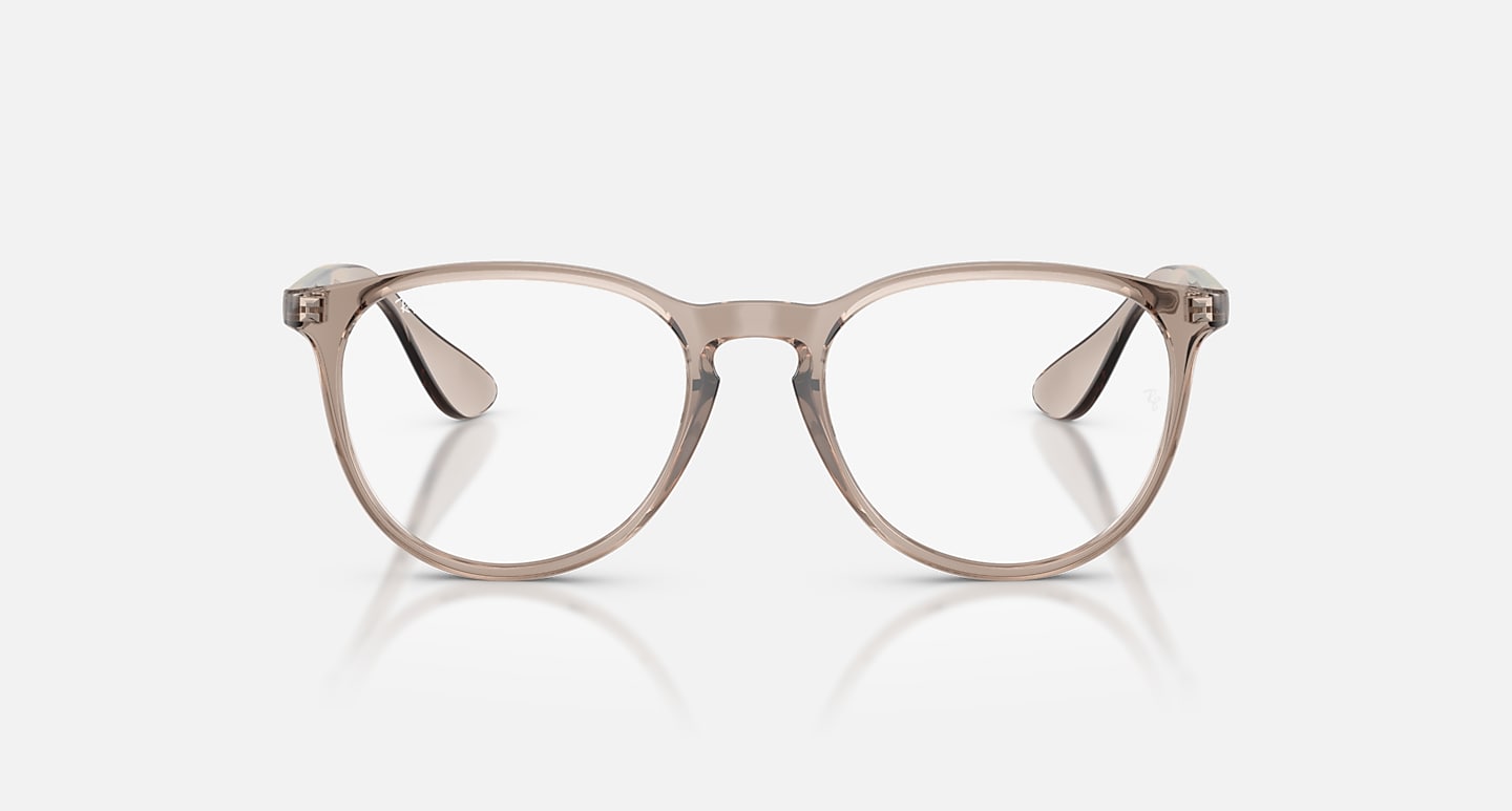 Óculos Receituário RayBan Erika redondo injetado marrom transparente feminino- ORX70468 - Imagem 2