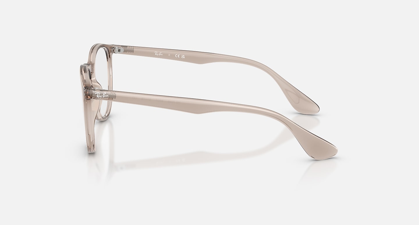 Óculos Receituário RayBan Erika redondo injetado marrom transparente feminino- ORX70468 - Imagem 3