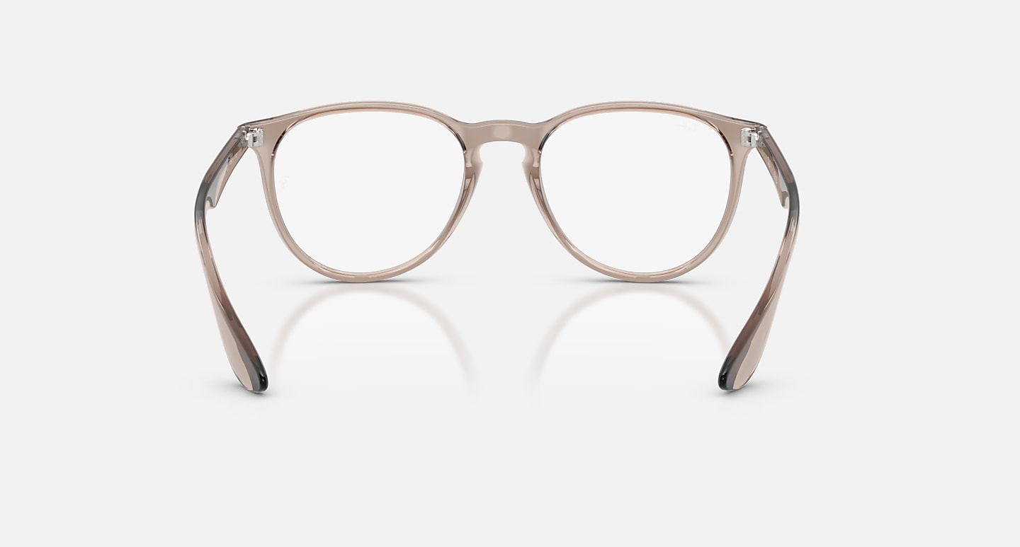 Óculos Receituário RayBan Erika redondo injetado marrom transparente feminino- ORX70468 - Imagem 4