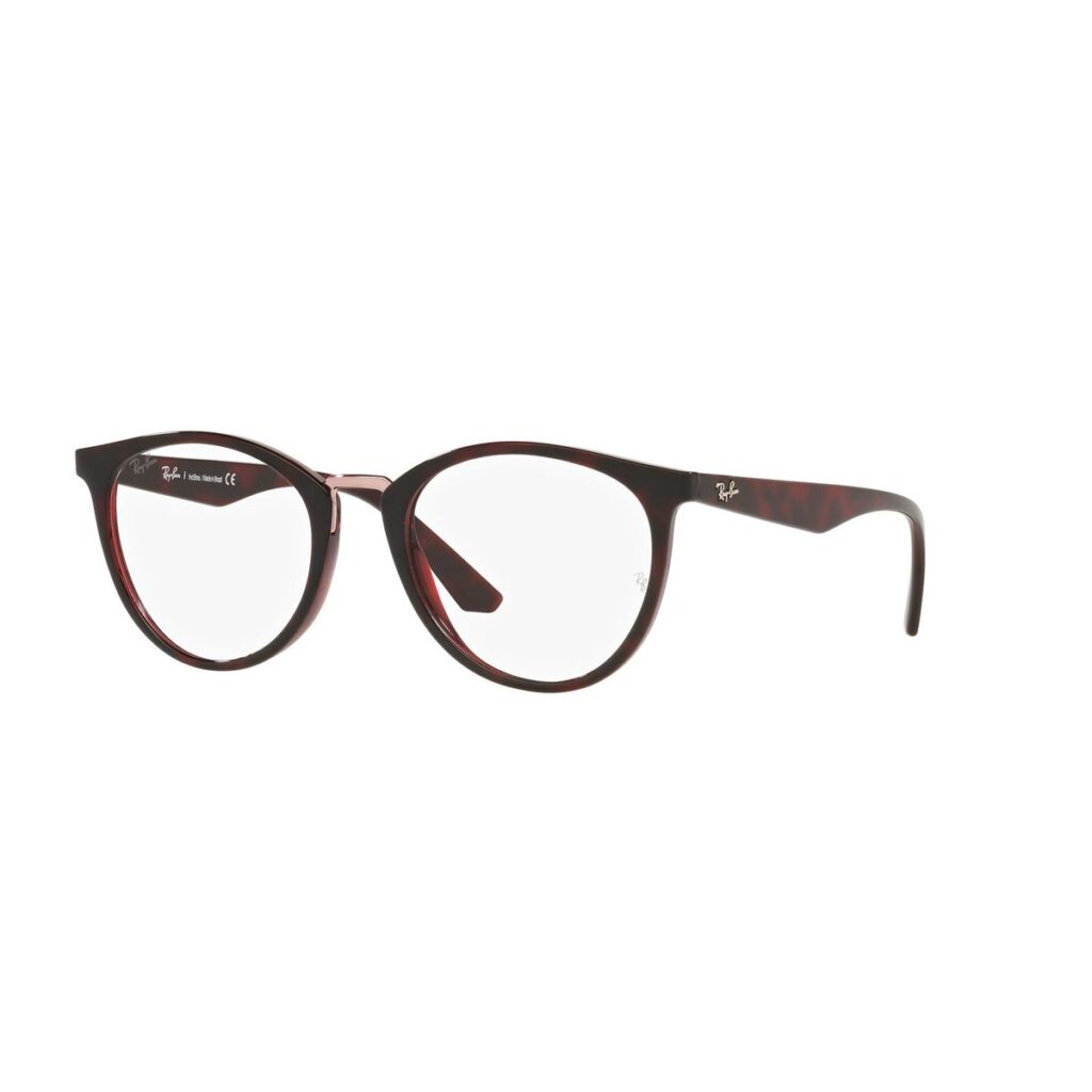 Óculos Receituário RayBan Phantos Elegante injetado bordô- ORX7193L