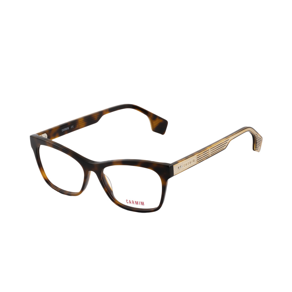 Óculos Receituário Carmim quadrado acetato Havana feminino-CRM41320 C2