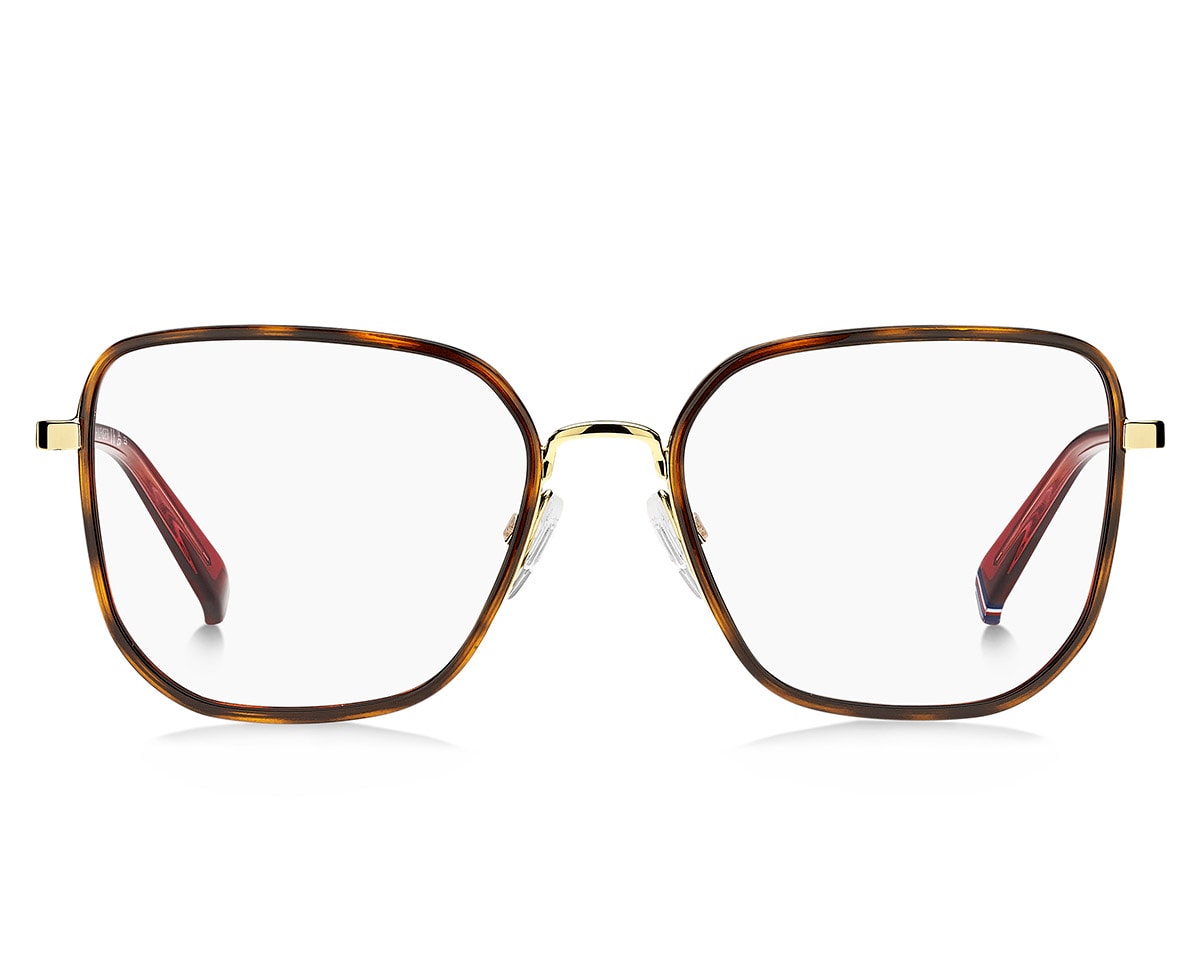 Óculos Receituário Tommy Hilfiger quadrado metal marrom feminino- TH2057 - Imagem 2