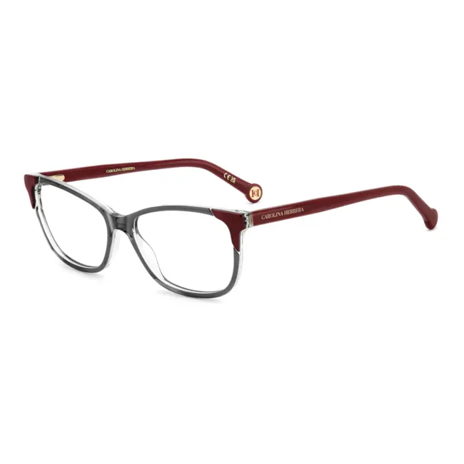 Óculos Receituário Carolina Herrera Essential acetato vermelho Burgundy feminino- HER0284