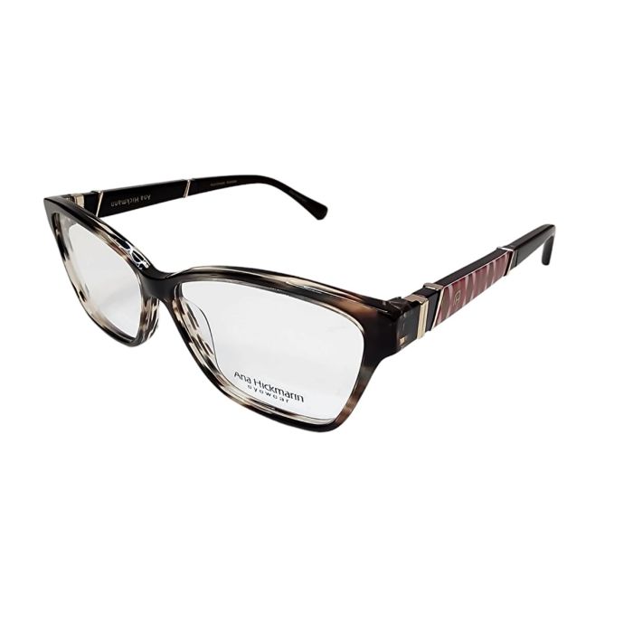 Óculos Receituário Ana Hickmann Fashion retangular marrom feminino - AH60067 G21