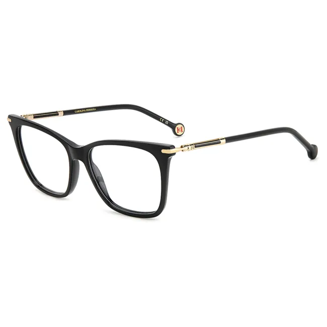 Óculos Receituário Carolina Herrera Essential retangular preto feminino -HER0232 807