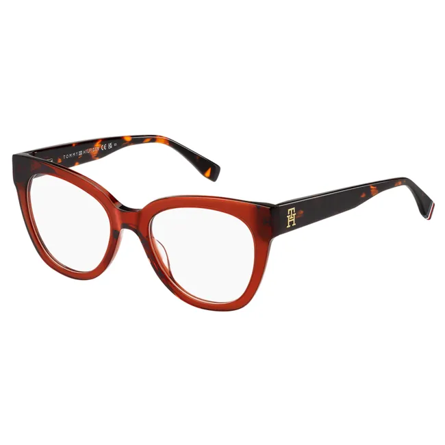 Óculos Receituário Tommy Hilfiger Modern Preppy vermelho crystal feminino-TH2054 C9A