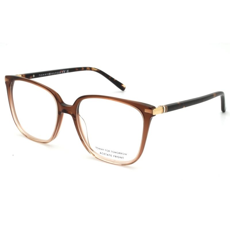 Óculos Receituário Tommy Hilfiger acetato marrom degradê feminina-TH2353