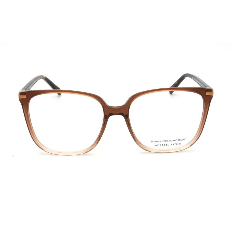 Óculos Receituário Tommy Hilfiger acetato marrom degradê feminina-TH2353 - Imagem 2
