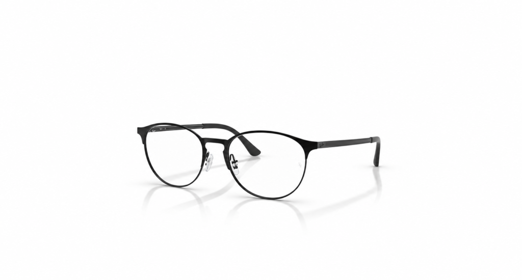 Óculos Receituário RayBan Phantos metal preta Unisex-ORX6375