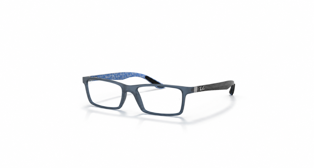 Óculos Receituário RayBan quadrado injetado azul masculino-ORX8901