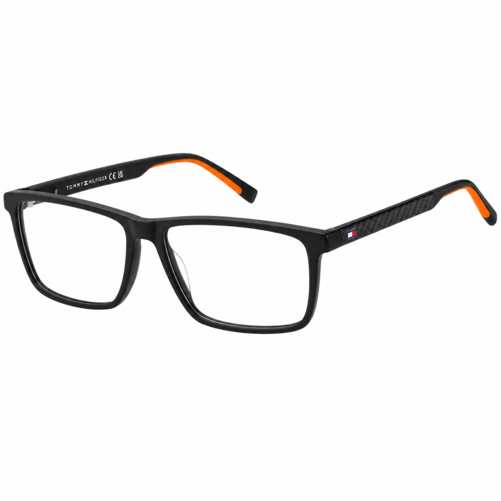 Óculos Receituário Tommy Hilfiger Sporty fibra de carbono masculino-TH2198 OIT