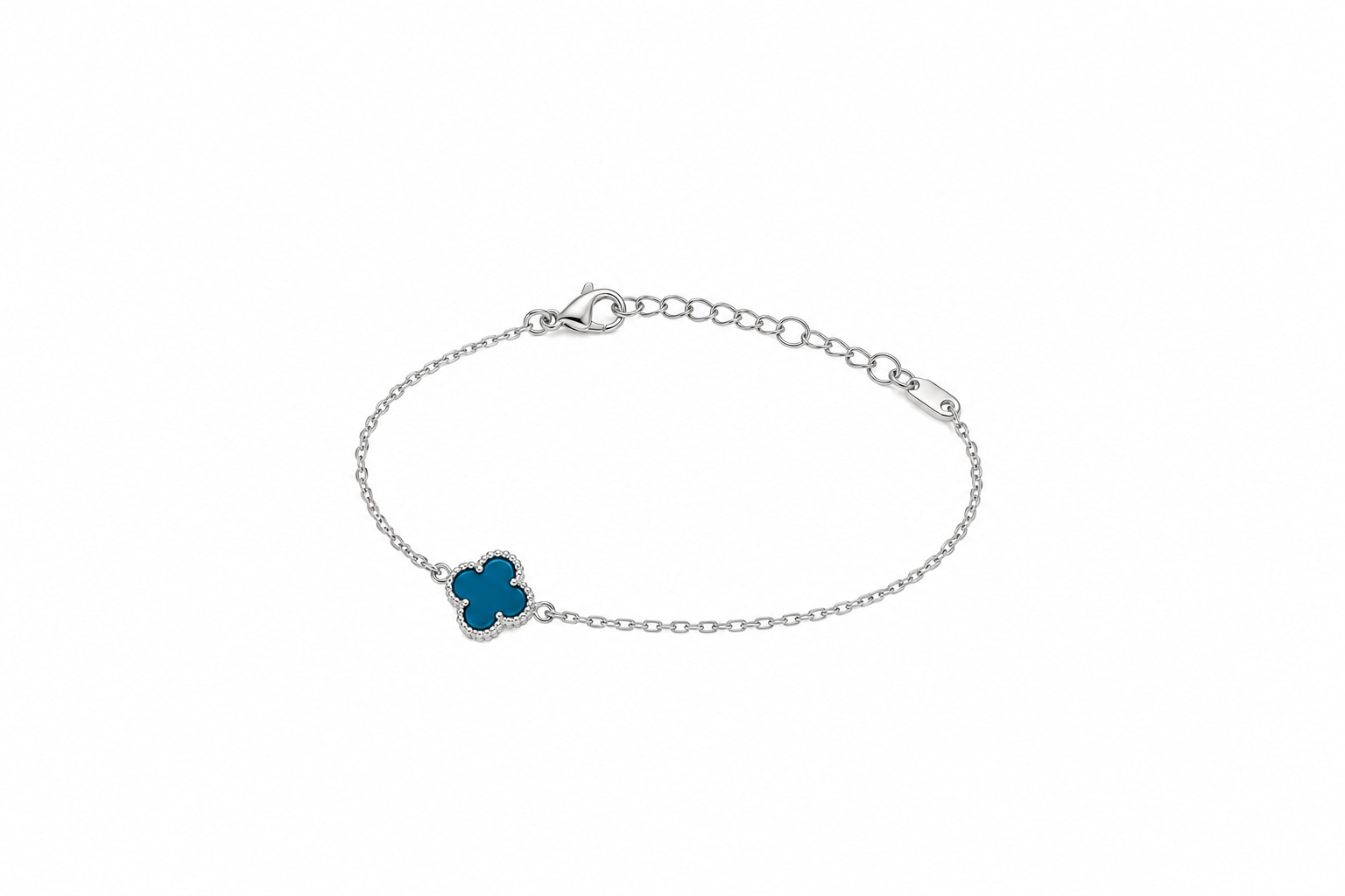 Pulseira Cartie com trevo Alhambra azul Prata 925k- 442059