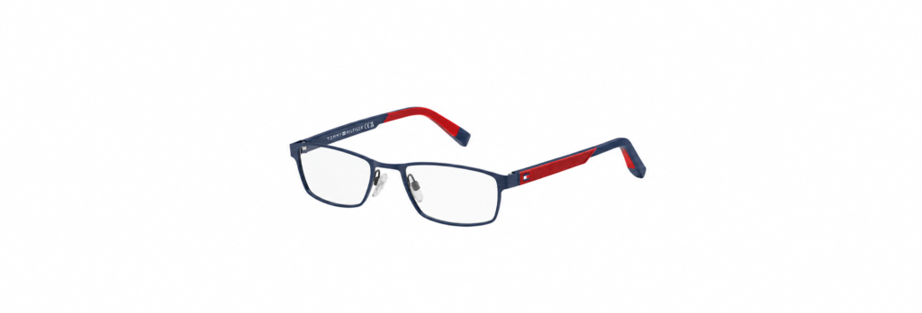 Óculos Receituário Tommy Hilfiger Sporty retangular azul masculino-TH 2147 PJP