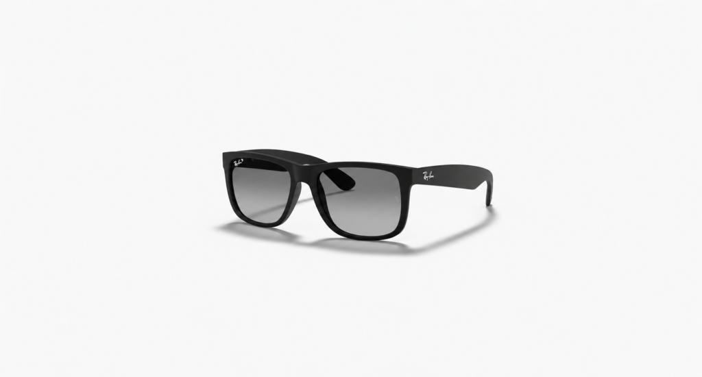 Óculos de Sol RayBan Justin quadrado preto fosco- ORB4165L