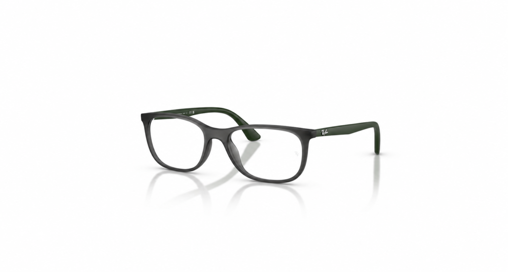 Óculos Receituário RayBan quadrado fosco cinza injetado masculino-ORX7270L