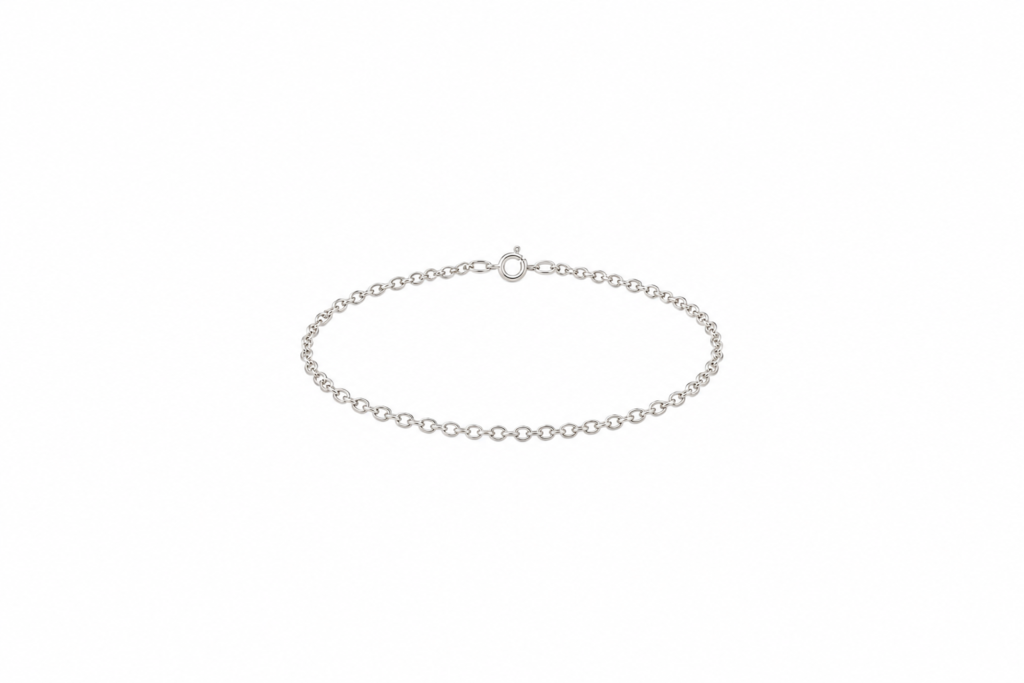 Pulseira Portuguesa elos mini Prata 925k- 85243