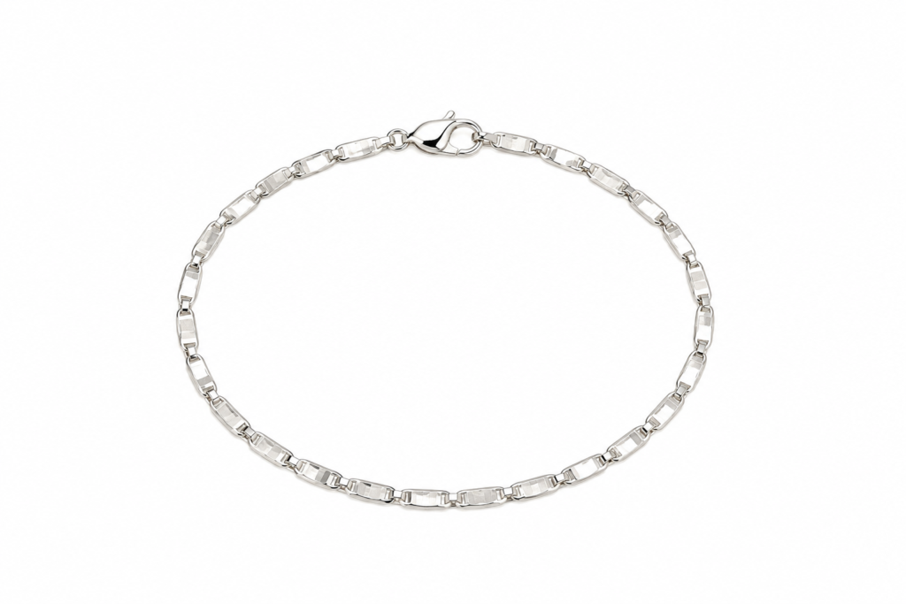 Pulseira Piastrine P laminada Prata 925k- 112031