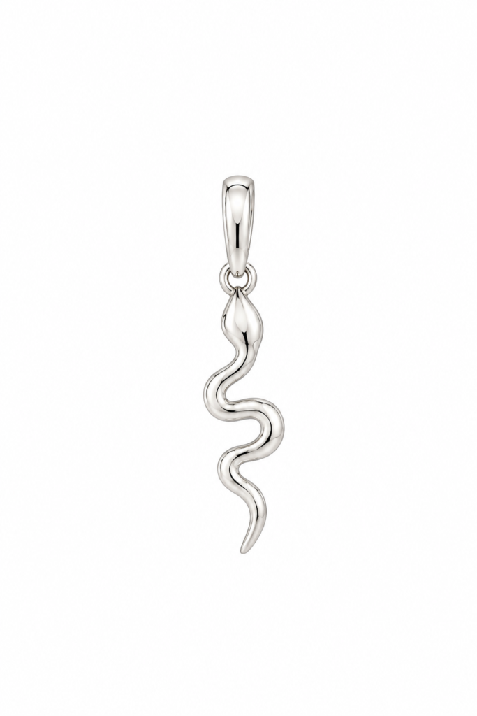 Pingente Cobra liso Prata 925k- 77210100