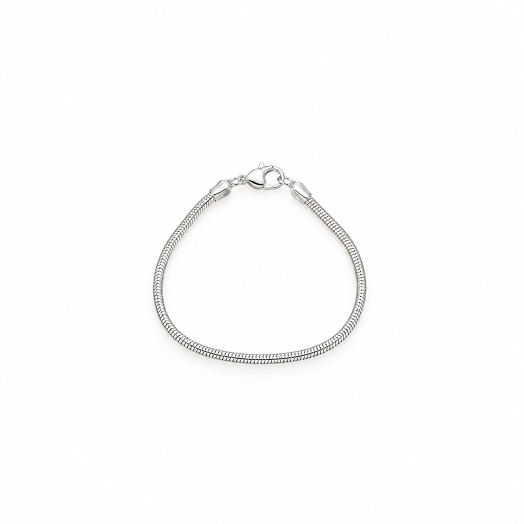Pulseira Snake elos médios Prata 925k- 112086