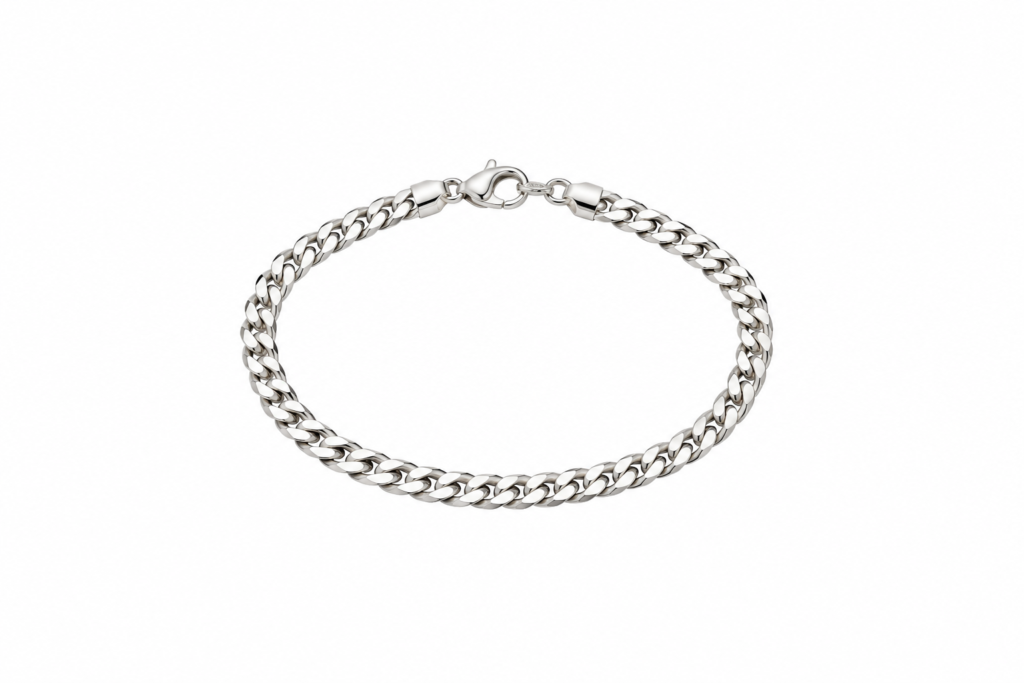 Pulseira Elos Iguais laminada Prata 925k- 108171