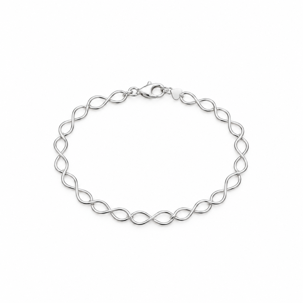 Pulseira Elos de Infinitos Prata 925k- 85120