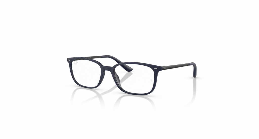 Óculos Receituário RayBan retangular preto fosco masculino-ORX7245L