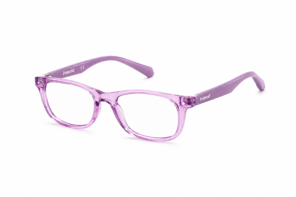 Óculos Receituário Polaroid Infantil acetato lilás feminino-PLD D813 848