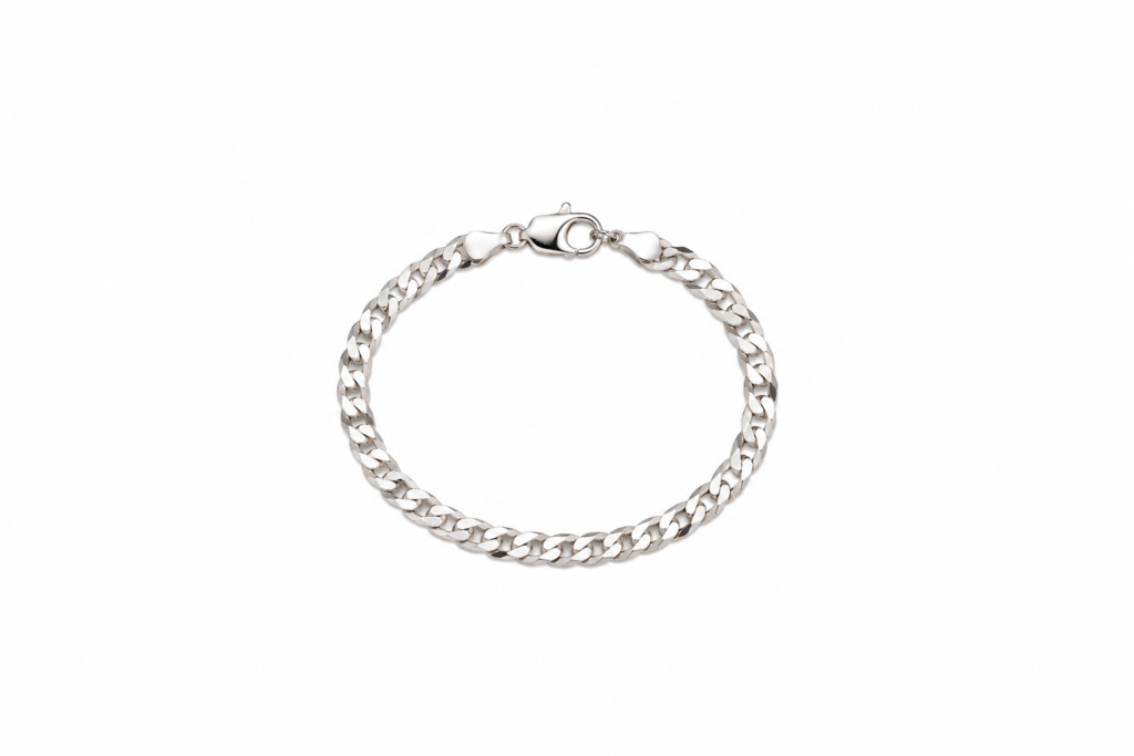 Pulseira Grumet laminada Prata 925k- 106900