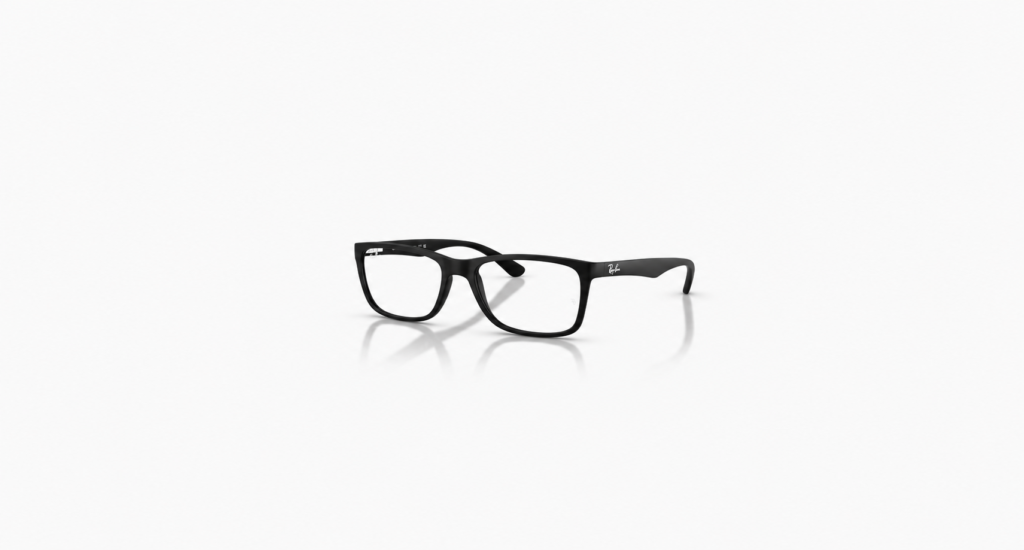 Óculos Receituário RayBan Optics retangular injetado preto masculino - ORX7027L