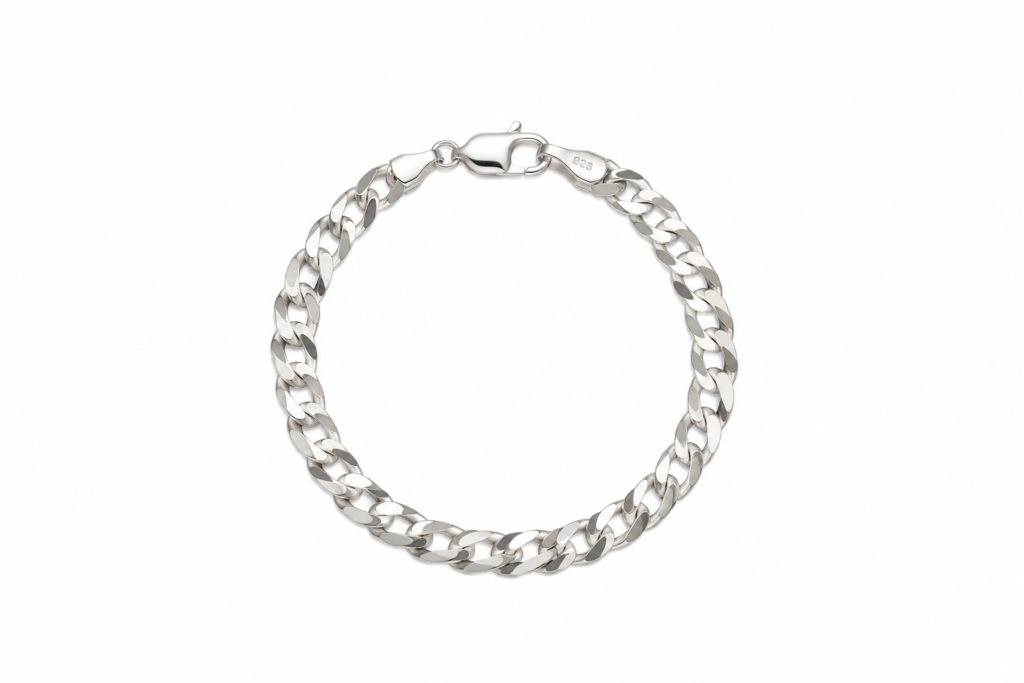 Pulseira Grumet elos iguais Prata 925k- 106894