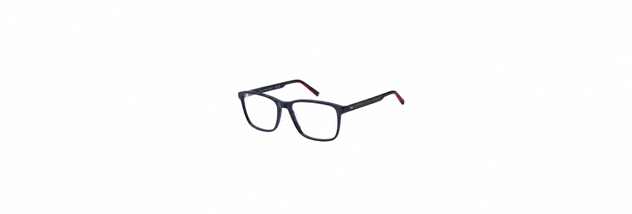 Óculos Receituário Tommy Hilfiger quadrado Dark Matte Blue masculino- TH2318 PJP