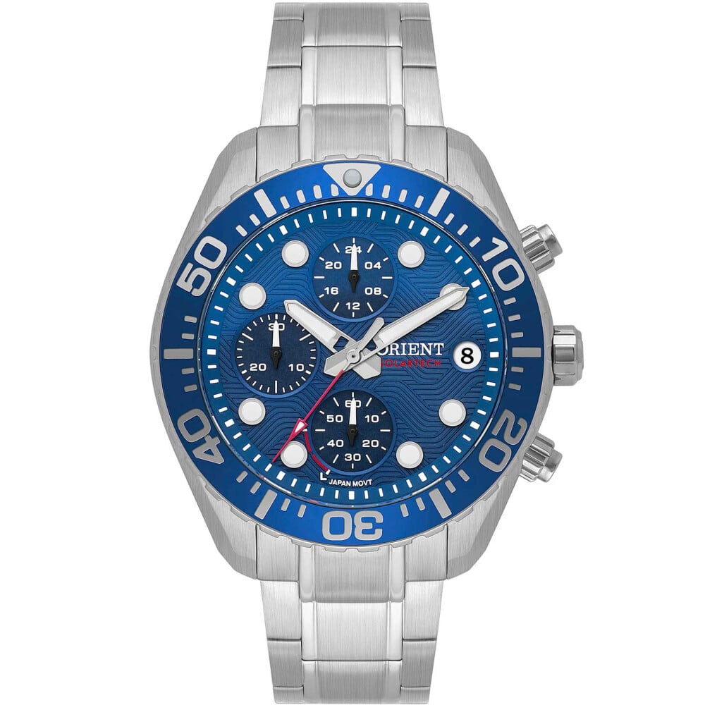 Relógio Orient Solartech com cronógrafo masculino- MBSSC300