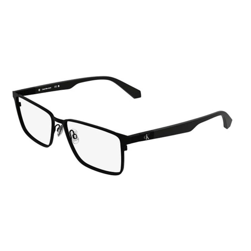Óculos Receituário Calvin Klein Jeans metal preto retangular masculino-CKJ26205 002