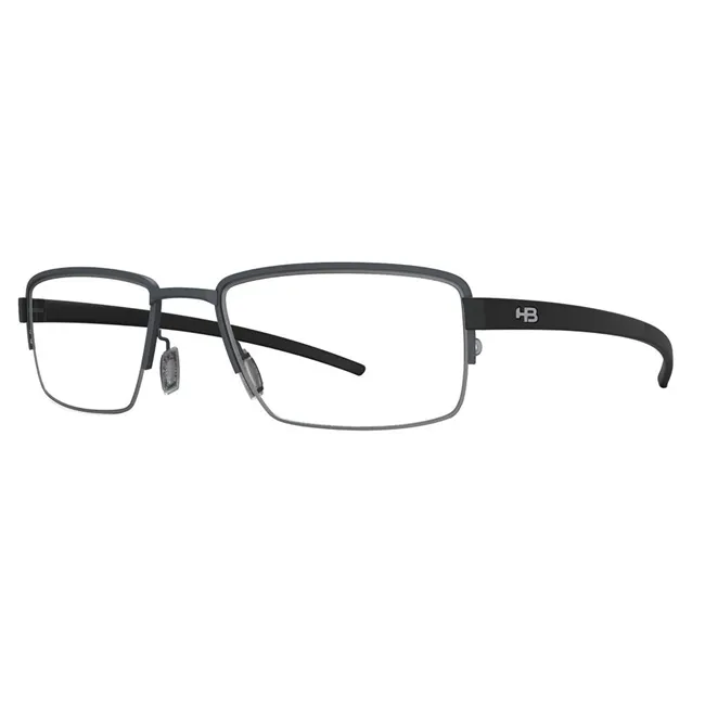 Óculos Receituário HB Duotech retangular cinza masculino- 93424