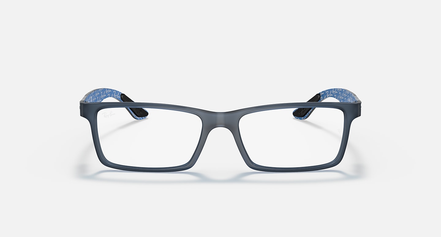 Óculos Receituário RayBan quadrado injetado azul masculino-ORX8901 - Imagem 2