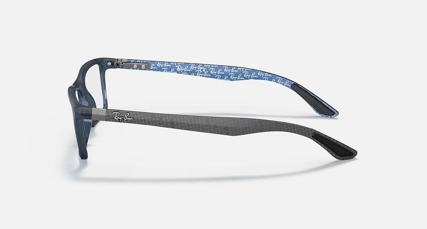 Óculos Receituário RayBan quadrado injetado azul masculino-ORX8901 - Imagem 3