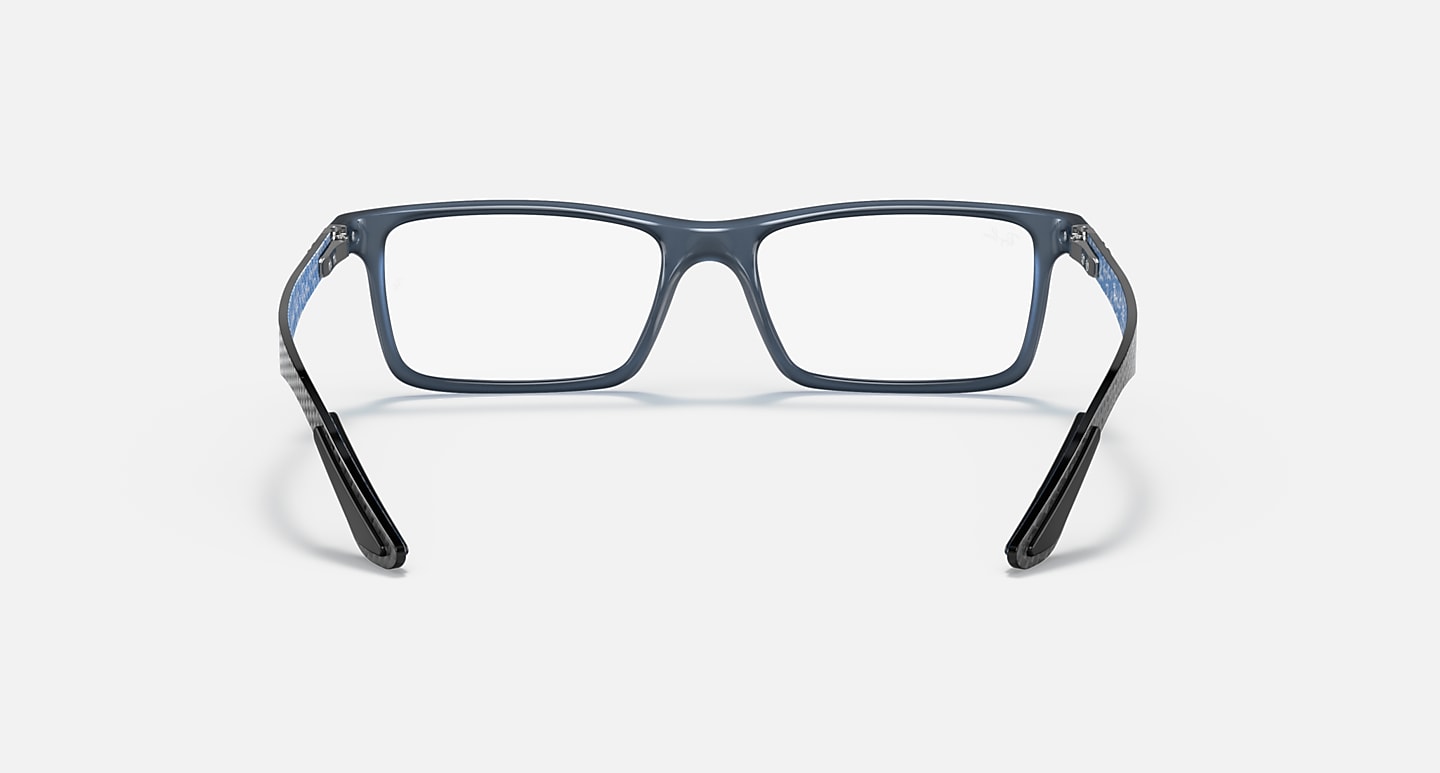 Óculos Receituário RayBan quadrado injetado azul masculino-ORX8901 - Imagem 4