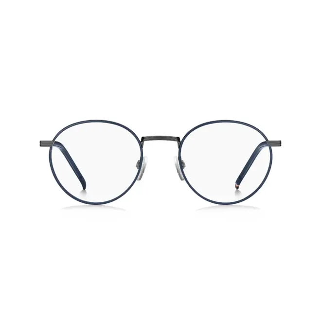 Óculos Receituário Tommy Hilfiger Modern Preppy metal redondo azul Unissex-TH1986 - Imagem 2