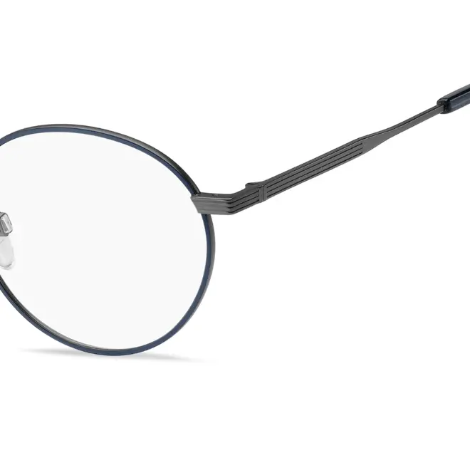 Óculos Receituário Tommy Hilfiger Modern Preppy metal redondo azul Unissex-TH1986 - Imagem 3